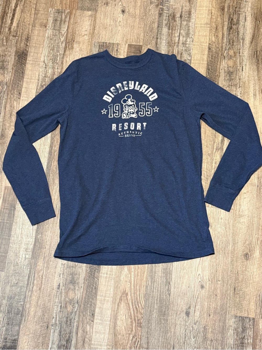 Walt Disney World Navy Blue Long Sleeve Tee 1955 Mickey Women’s Size M